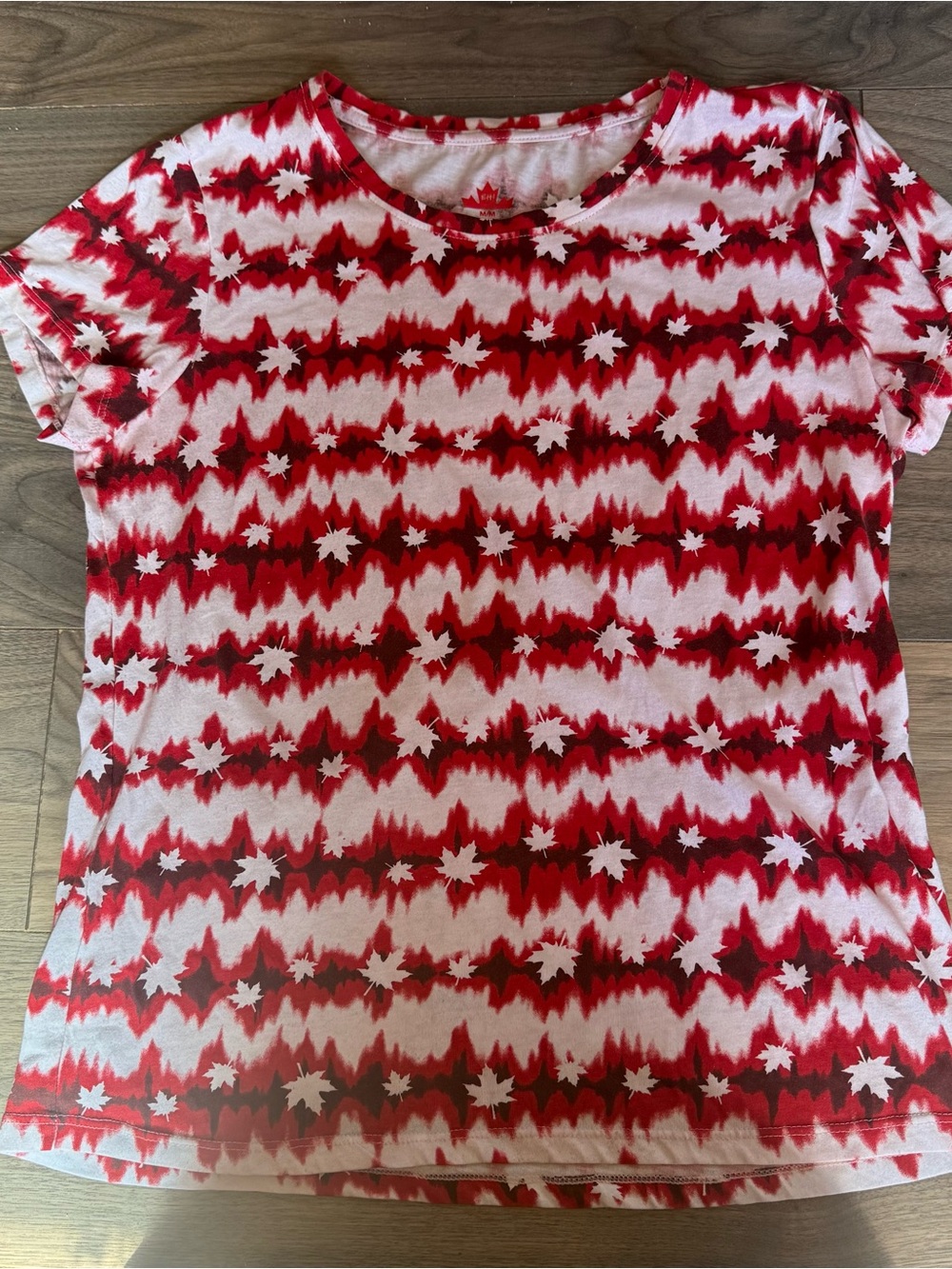 Maple Leaf Tie Dye Top